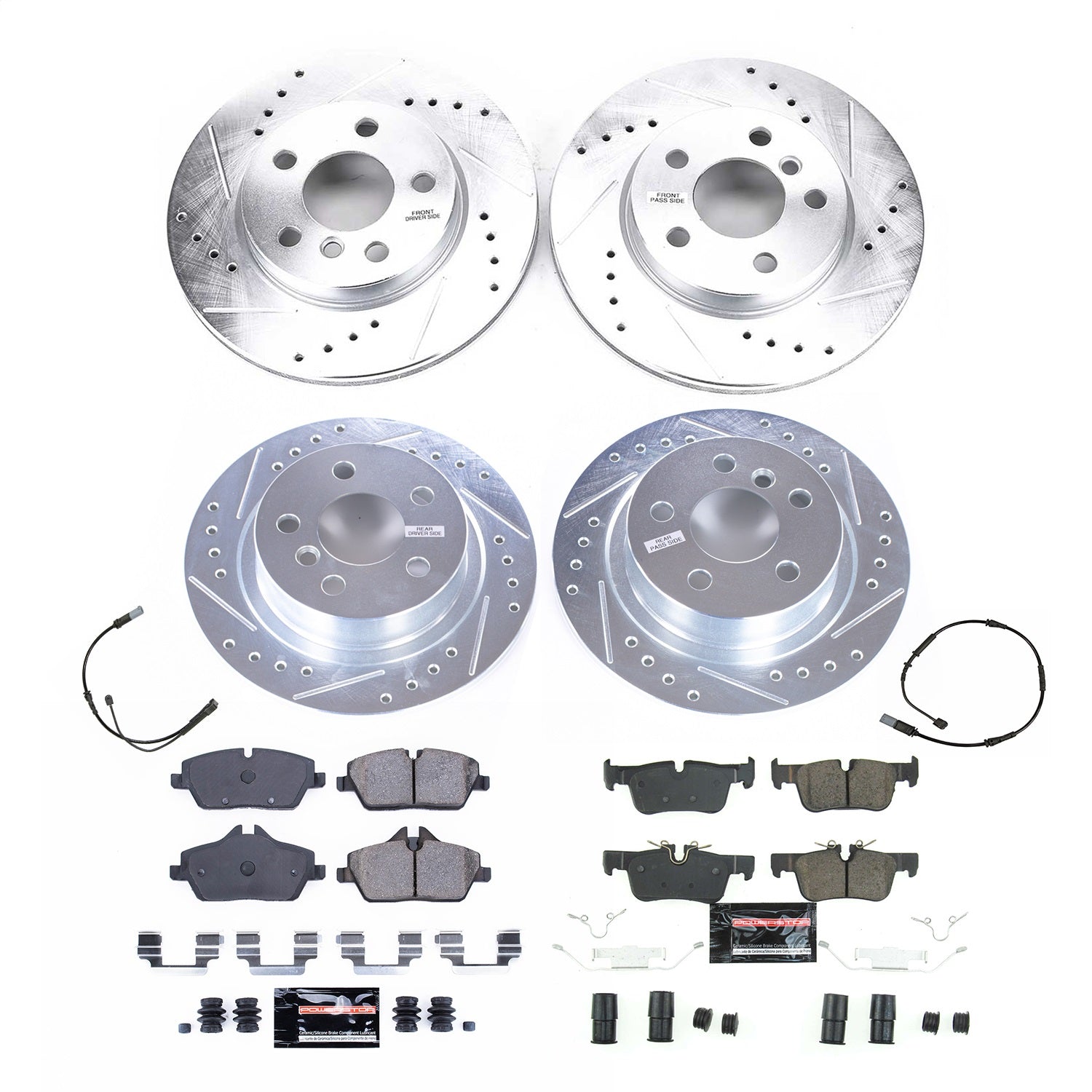 PowerStop Front & Rear Z23 Evolution Brake Kit | Mini Cooper 2020–2021 (K8908)