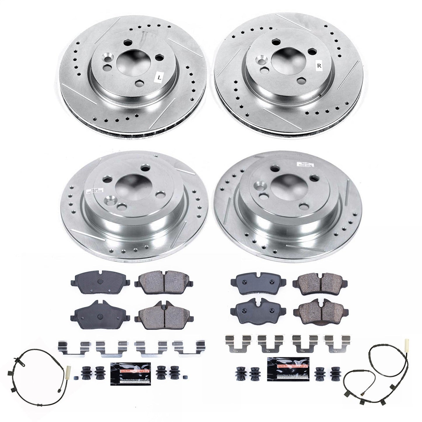PowerStop Front & Rear Z23 Evolution Brake Kit | Mini Cooper (2013) (K8914)
