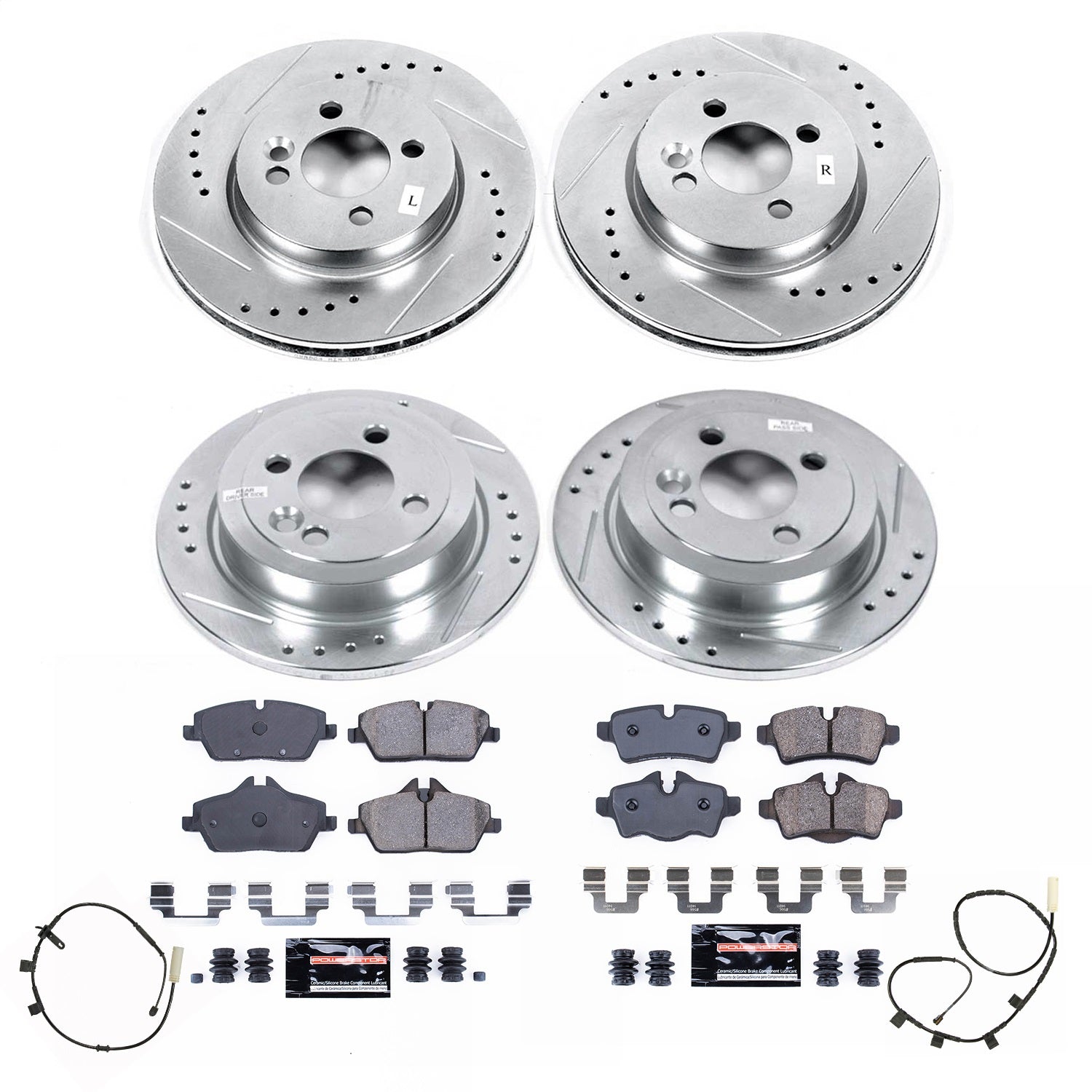 PowerStop Front & Rear Z23 Evolution Brake Kit | Mini Cooper (2013) (K8914)