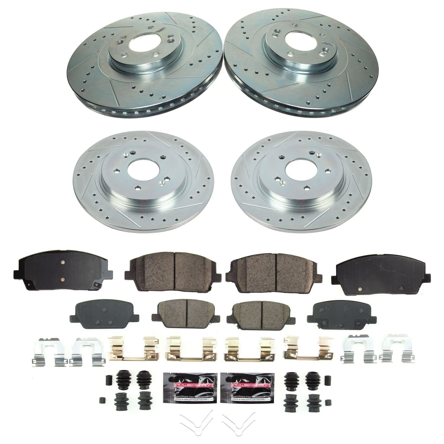 PowerStop Front and Rear Z23 Evolution Brake Kit | Kia Telluride 2020–2022 (K8918)