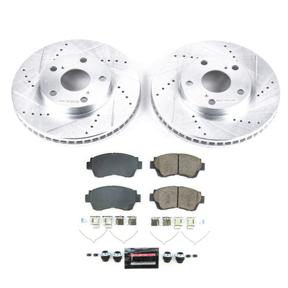 PowerStop Front Z23 Evolution Brake Kit | Toyota Sienna (1998–2003) (K8920)