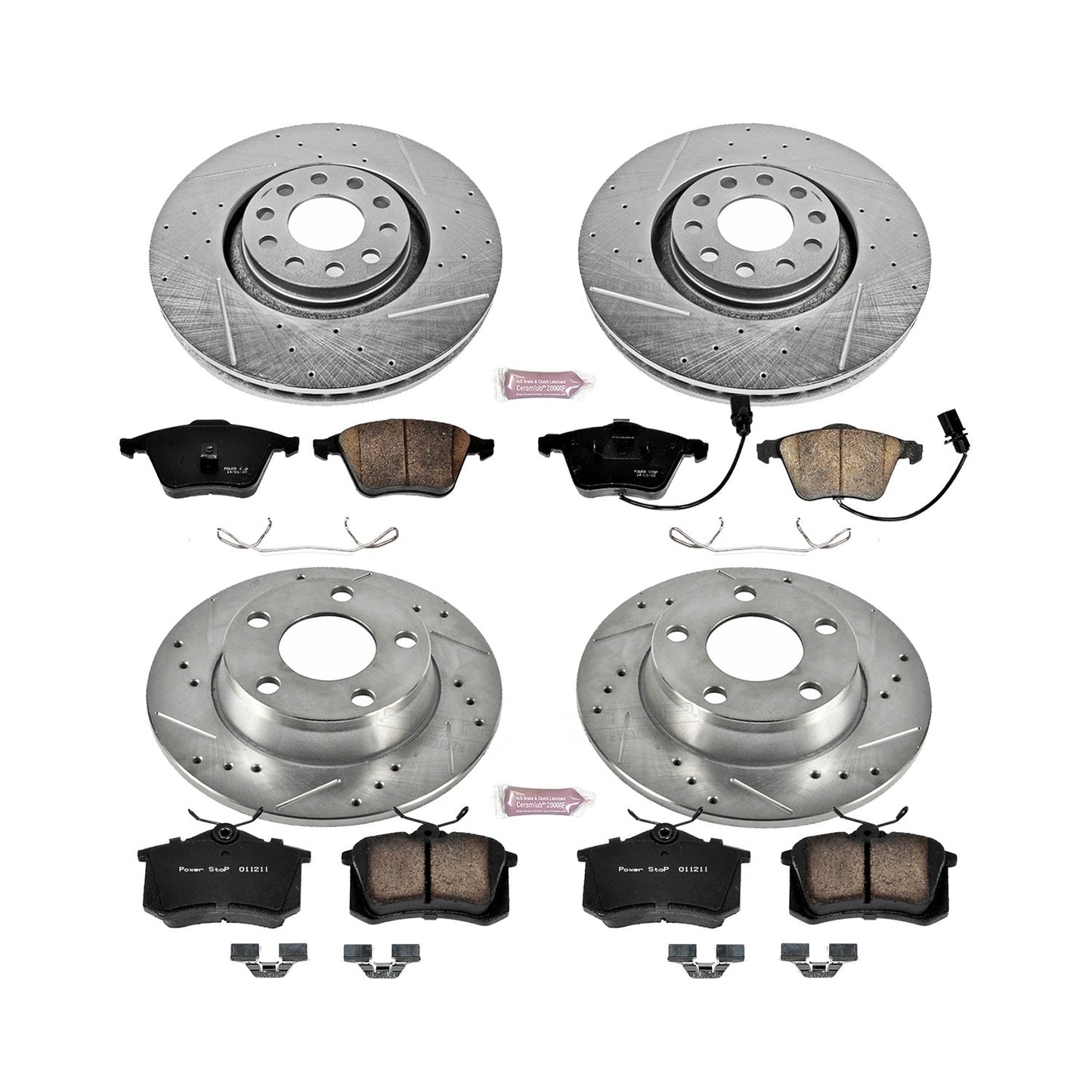 PowerStop Front & Rear Z23 Evolution Sport Brake Kit | Audi A6 Quattro (2002–2004) (K893)