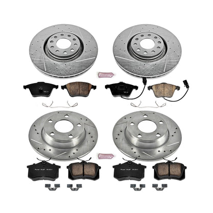 PowerStop Front & Rear Z23 Evolution Sport Brake Kit | Audi A6 Quattro (2002–2004) (K893)