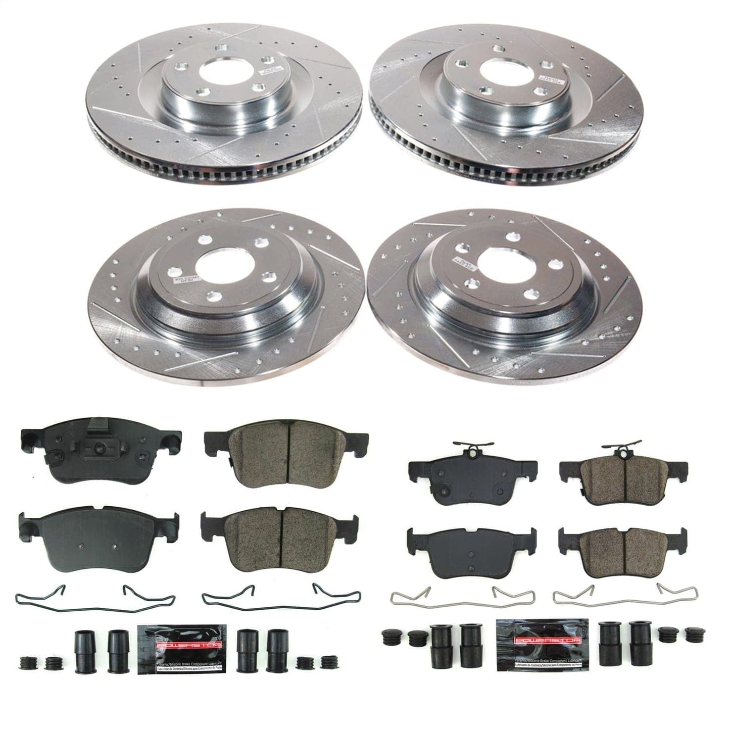 PowerStop Front and Rear Z23 Evolution Brake Kit | Ford Bronco Sport (2023) (K8940)