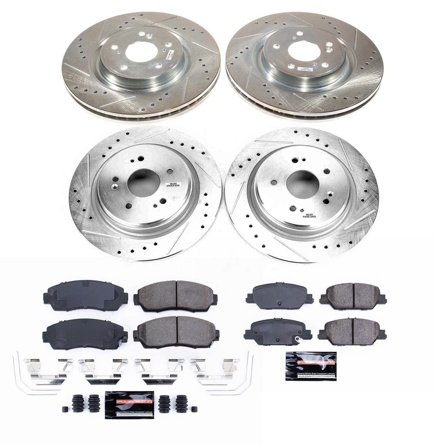 PowerStop Front and Rear Z23 Evolution Brake Kit | Honda CR-V 2020–2022 (K8942)