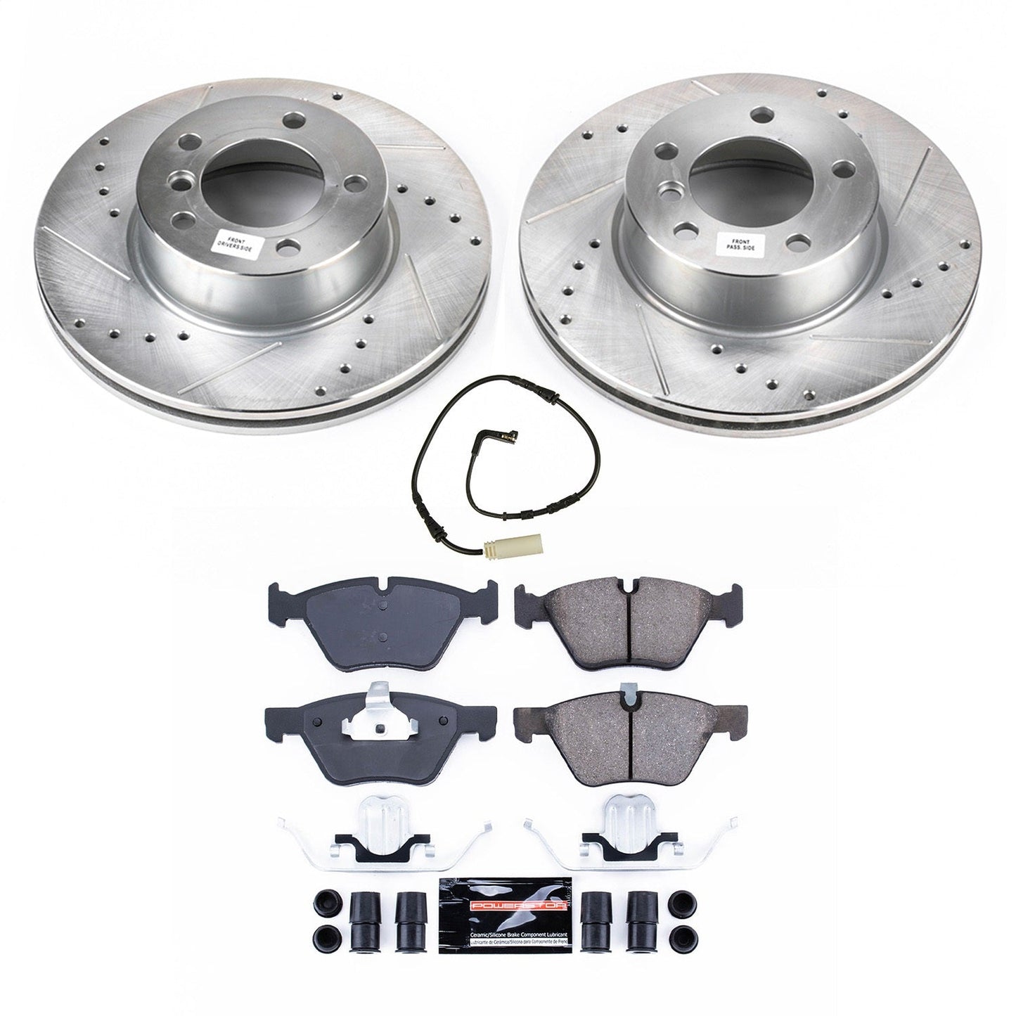 PowerStop Front Z23 Evolution Brake Kit | BMW 128i (2008–2009) (K8949)