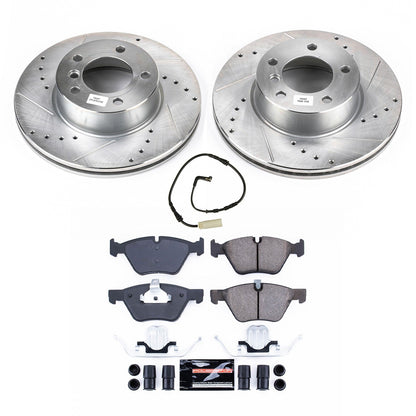 PowerStop Front Z23 Evolution Brake Kit | BMW 128i (2008–2009) (K8949)