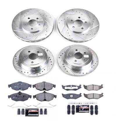 PowerStop Front & Rear Z23 Evolution Brake Kit | Dodge Stratus (2001–2006) (K8969)