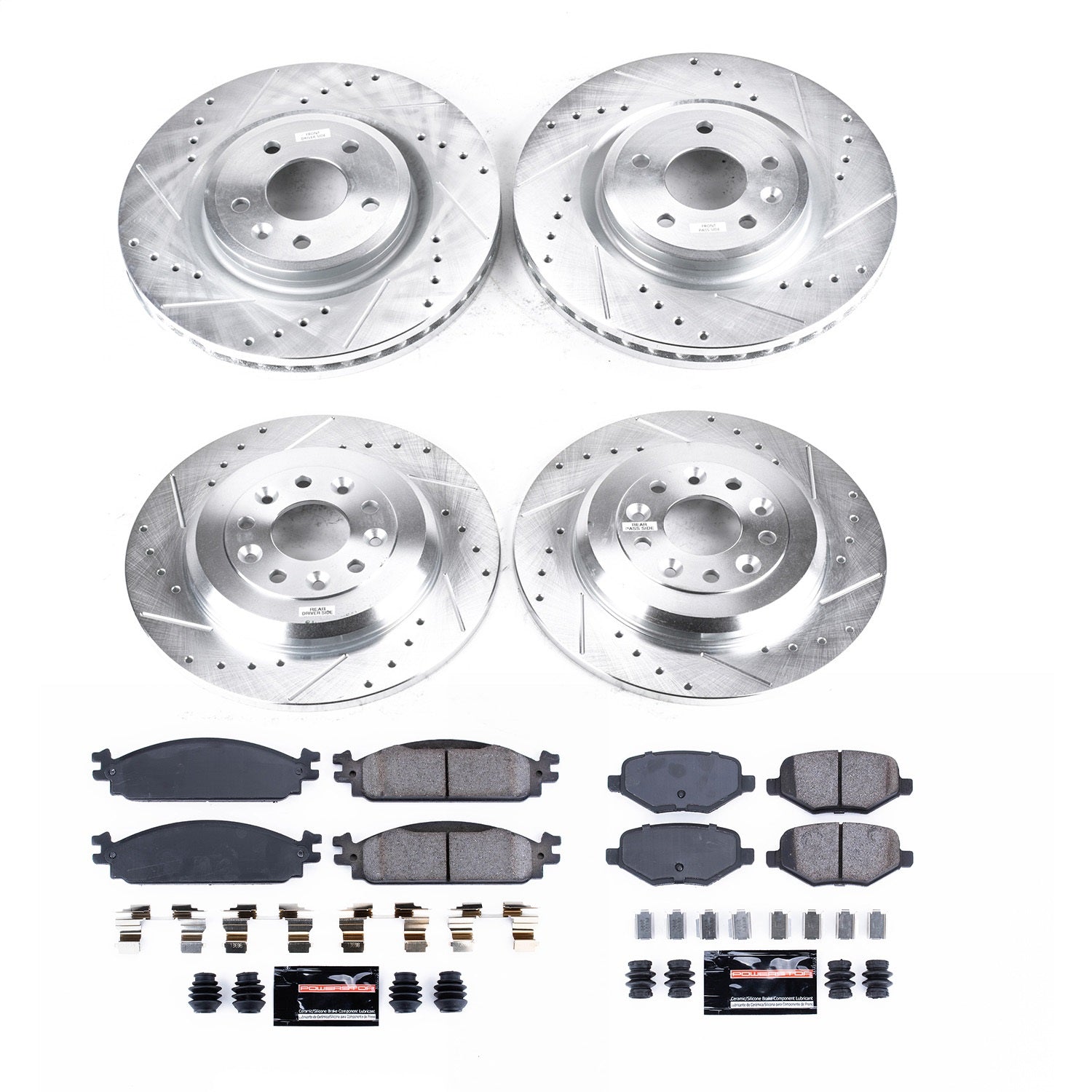 PowerStop Front & Rear Z23 Evolution Brake Kit | Lincoln MKT (2010) (K8970)