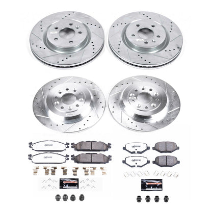 PowerStop Front and Rear Z36 Truck & Tow Brake Kit | Lincoln MKT 2011–2019 (K8971-36)