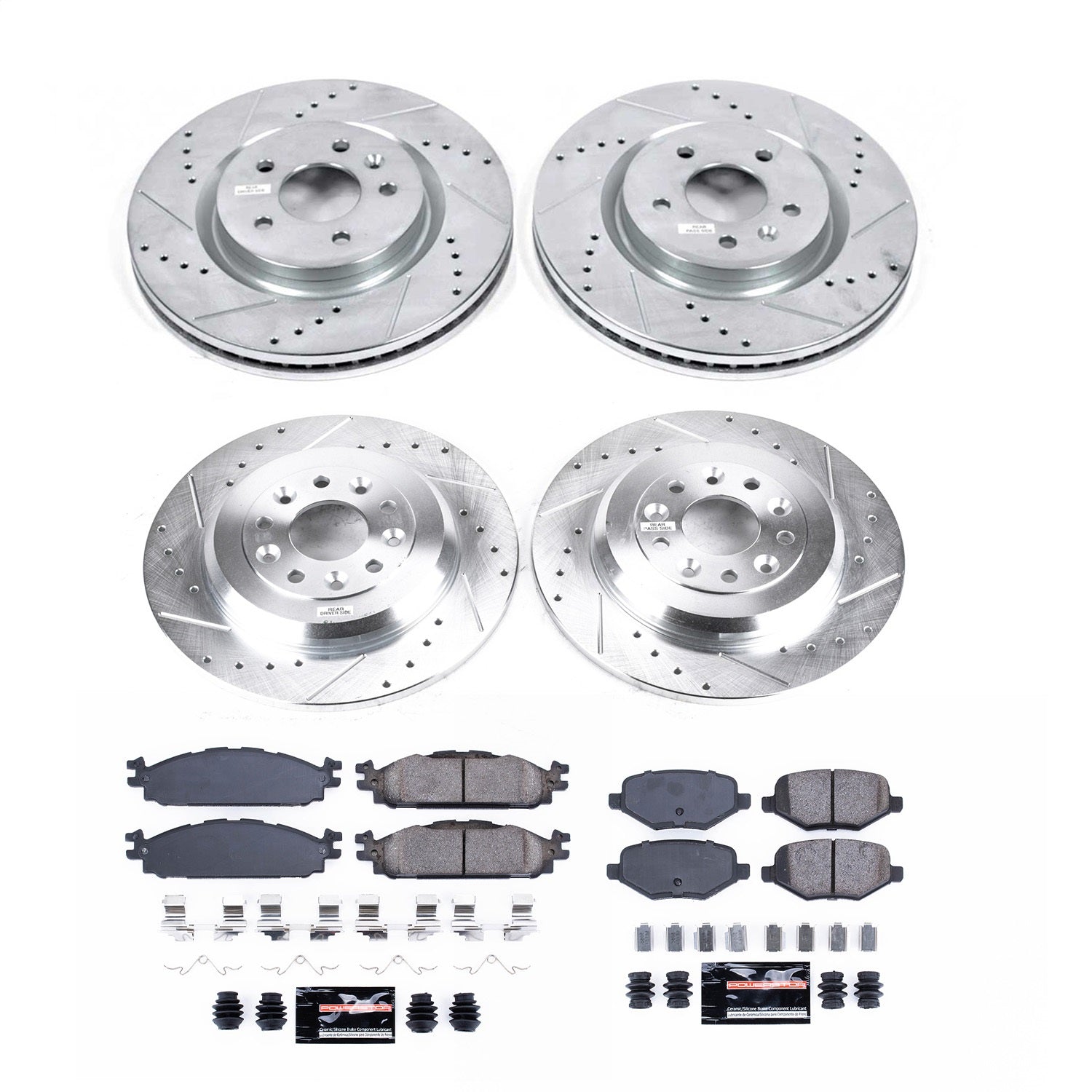 PowerStop Front & Rear Z23 Evolution Brake Kit | Lincoln MKT (2011–2019) (K8971)