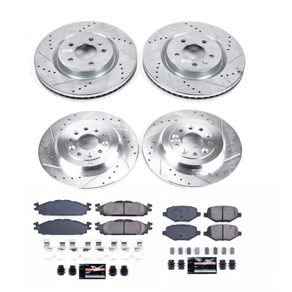PowerStop Front & Rear Z23 Evolution Brake Kit | Lincoln MKT (2011–2019) (K8971)