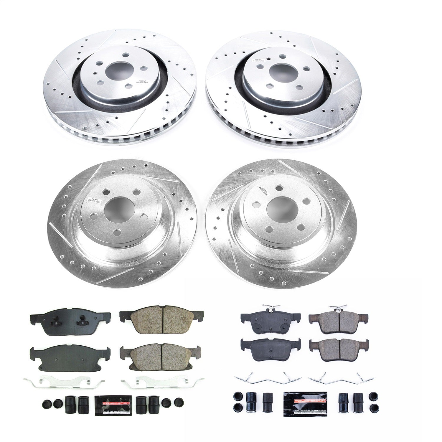 PowerStop Front & Rear Z23 Evolution Brake Kit | Lincoln MKZ (2017–2020) (K8974)