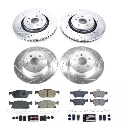 PowerStop Front & Rear Z23 Evolution Brake Kit | Lincoln MKZ (2017–2020) (K8974)
