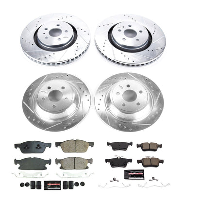 PowerStop Front & Rear Z23 Evolution Brake Kit | Lincoln Continental 2017–2020 (K8975)