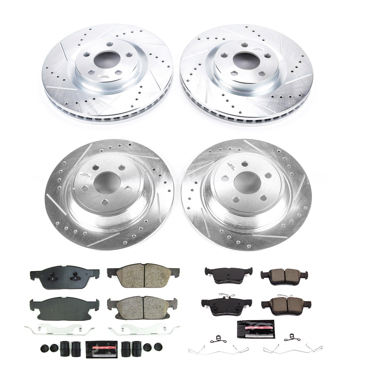 PowerStop Front & Rear Z23 Evolution Brake Kit | Lincoln Continental (2017–2020) (K8976)
