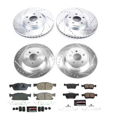 PowerStop Front & Rear Z23 Evolution Brake Kit | Lincoln Continental (2017–2020) (K8976)