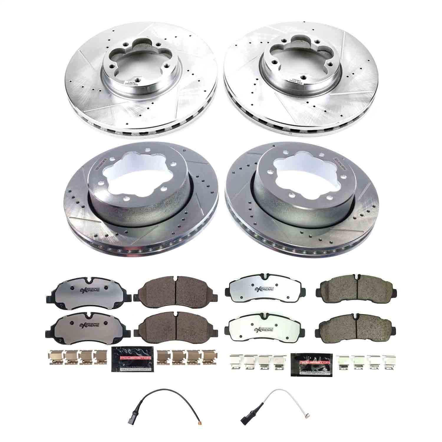 PowerStop Front and Rear Z36 Truck & Tow Brake Kit | Ford Transit-350 HD 2020–2023 (K8982-36)