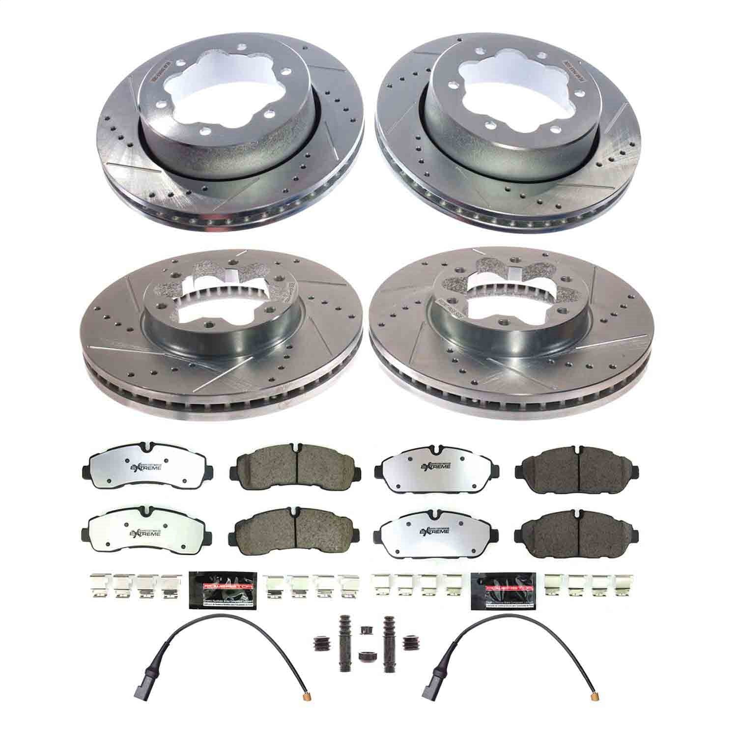PowerStop Front and Rear Z36 Truck & Tow Brake Kit | Ford Transit-350 HD (2020–2023) (K8984-36)