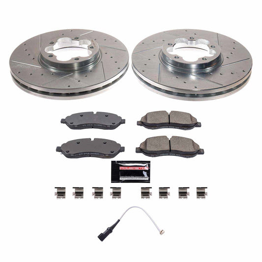 PowerStop Front Z23 Evolution Brake Kit | Ford Transit-150 (2020–2021) (K8988)