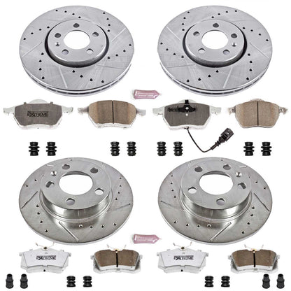 PowerStop Front & Rear Z26 Street Warrior Brake Kit | Volkswagen Beetle (1999–2010) (K899-26)