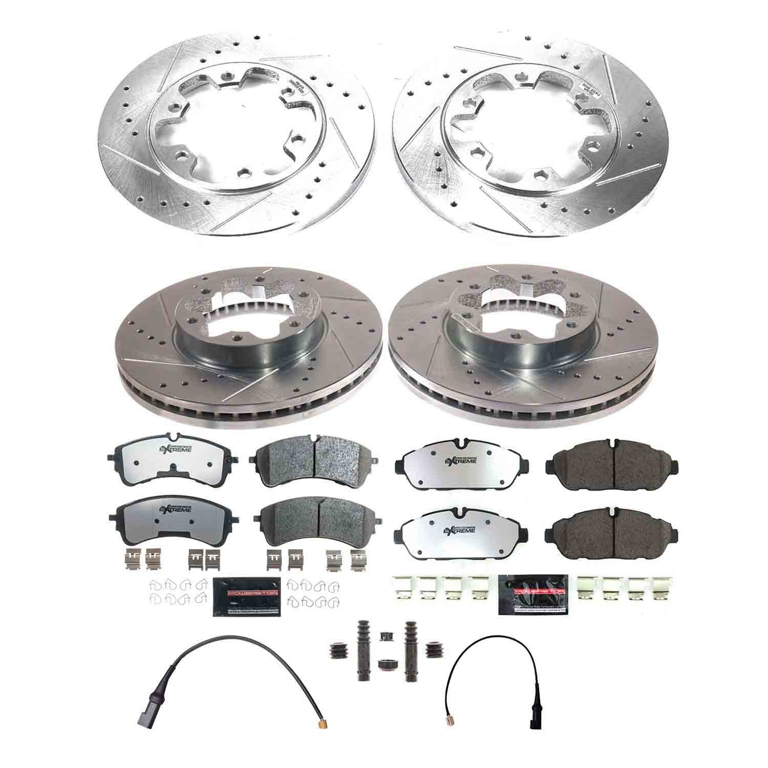 PowerStop Front and Rear Z36 Truck & Tow Brake Kit | Ford Transit-150 (2021) (K8998-36)