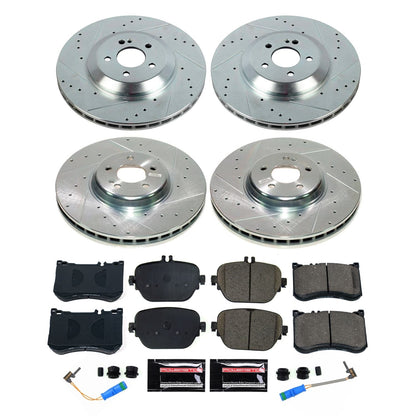 PowerStop Front and Rear Z23 Evolution Brake Kit | Mercedes-Benz E53 AMG (2019–2021) (K9024)