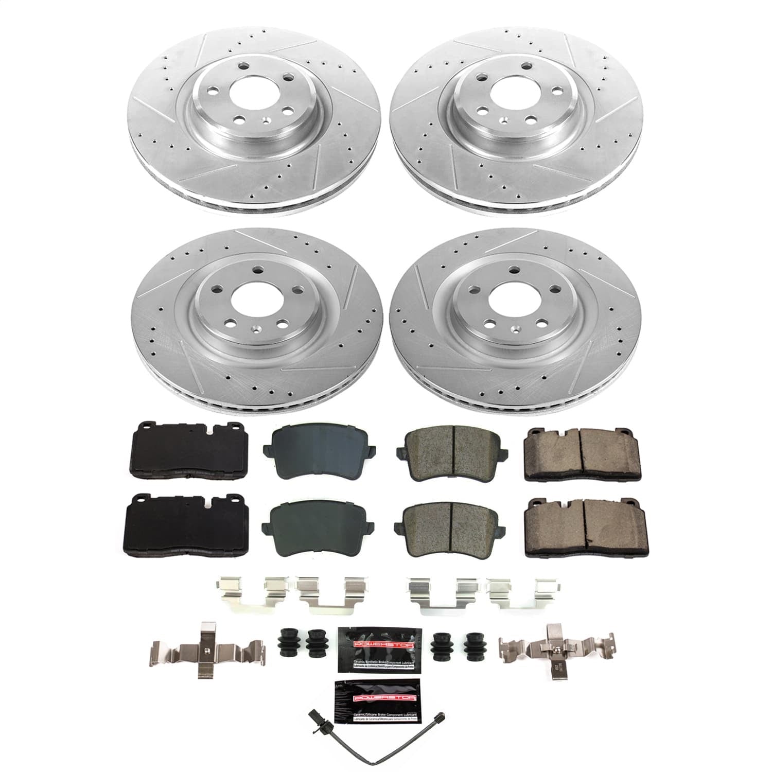 PowerStop Front and Rear Z23 Evolution Brake Kit | Audi Q5 (2013–2015) (K9026)