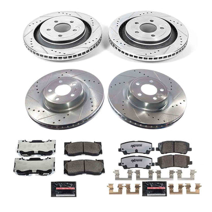 PowerStop Front and Rear Z26 Street Brake Kit | Ford Mustang 2021–2023 (K9030-26)