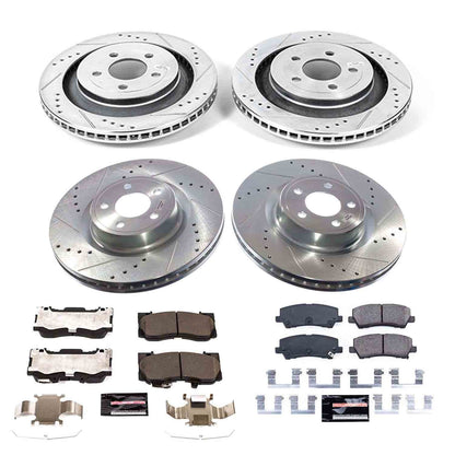 PowerStop Front and Rear Z23 Evolution Brake Kit | Ford Mustang 2021–2023 (K9030)
