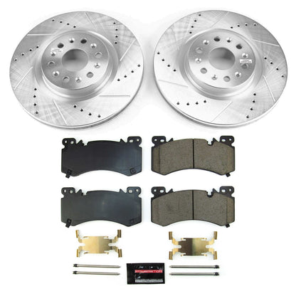 PowerStop Front Z36 Truck & Tow Brake Kit | Cadillac XT6 (2022) (K9076-36)