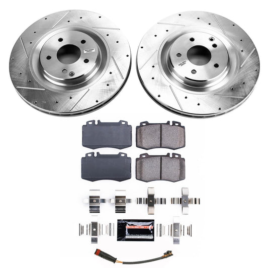 PowerStop Front Z23 Evolution Brake Kit | Mercedes-Benz SLK55 AMG (2007–2010) (K9078)