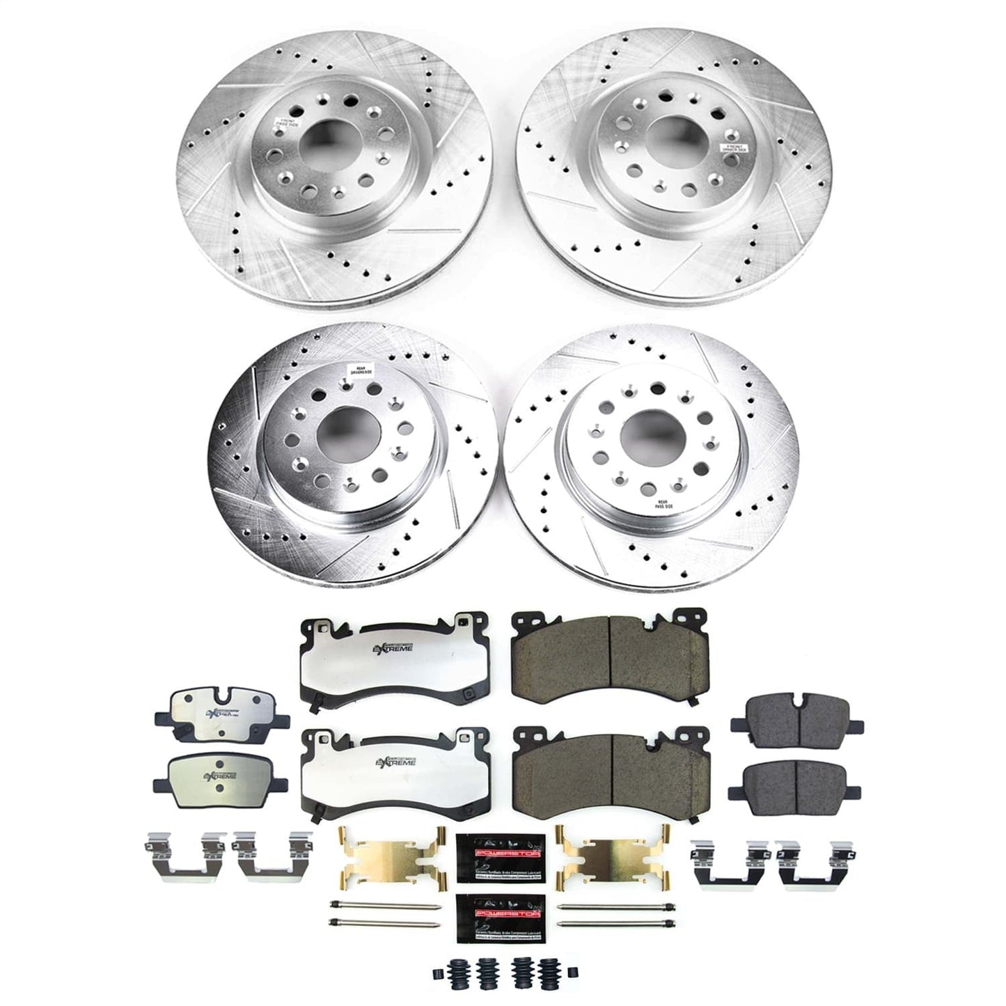 PowerStop Front and Rear Z36 Truck & Tow Brake Kit | Cadillac XT6 (2022) (K9092-36)