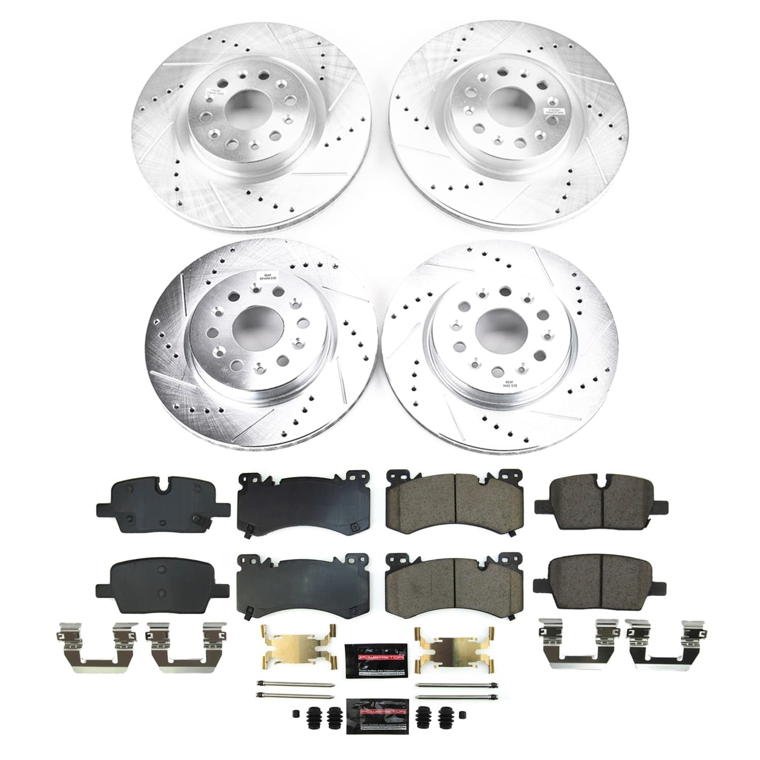 PowerStop Front and Rear Z23 Evolution Brake Kit | Cadillac XT6 (2022) (K9092)