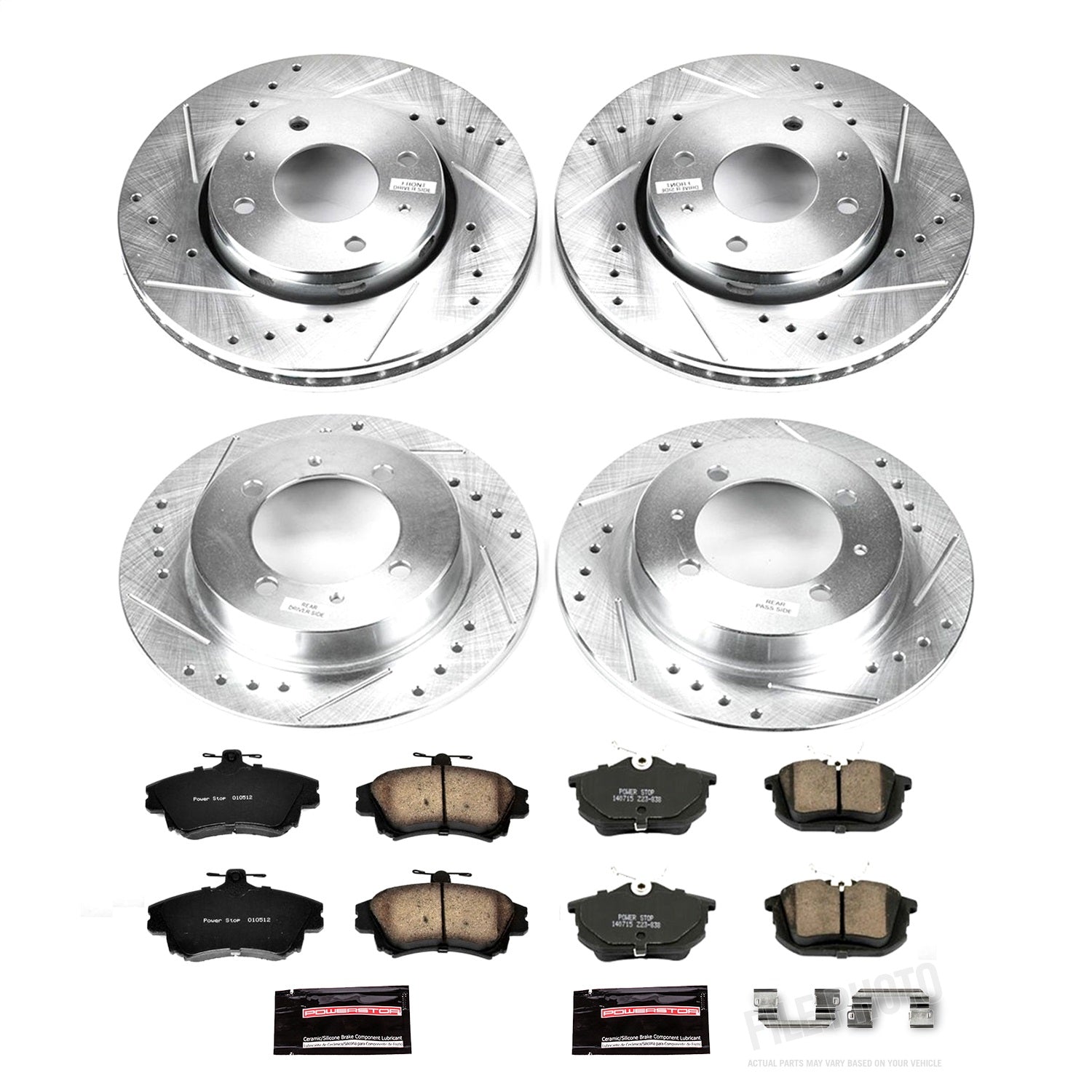 PowerStop Front & Rear Z23 Evolution Sport Brake Kit | Volvo S40 (2000–2004) (K912)