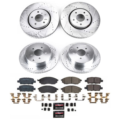 PowerStop Front and Rear Z23 Evolution Brake Kit | Infiniti FX35 (2009) (K9135)