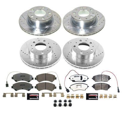 PowerStop Front and Rear Z36 Truck & Tow Brake Kit | Ram ProMaster 1500 2022–2023 (K9139-36)