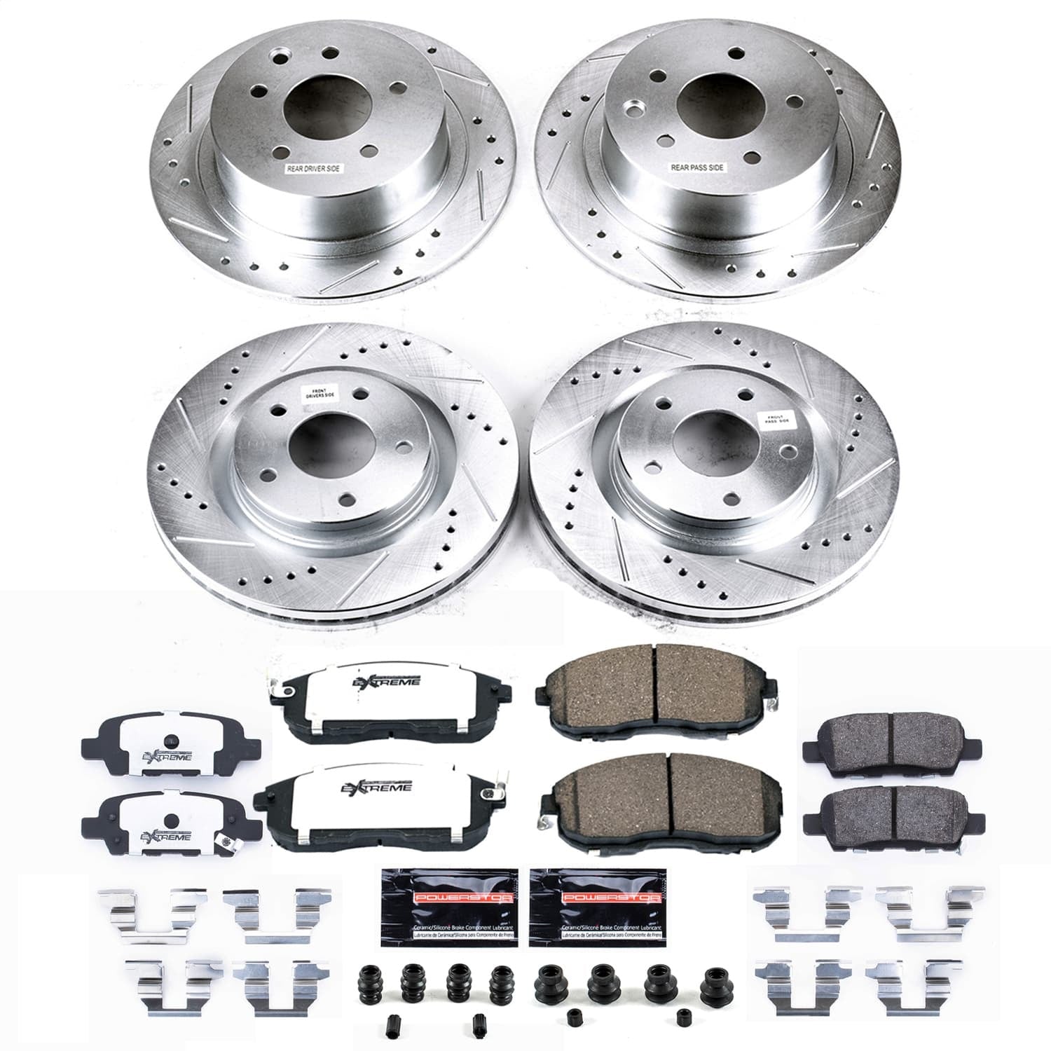 PowerStop Front and Rear Z26 Street Brake Kit | Nissan Juke 2011–2017 (K9141-26)