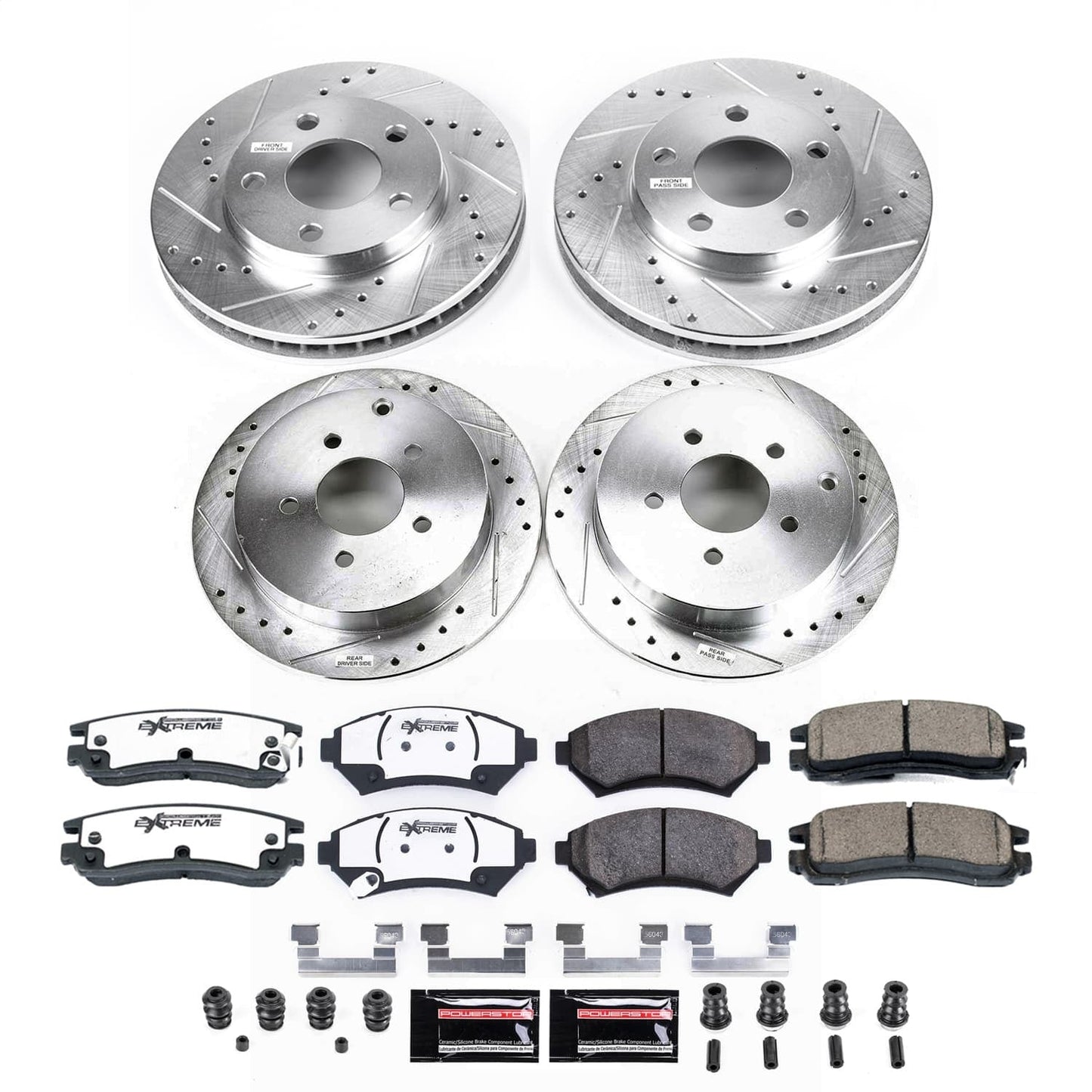 PowerStop Front and Rear Z26 Street Brake Kit | Oldsmobile Silhouette (2002–2004) (K9142-26)