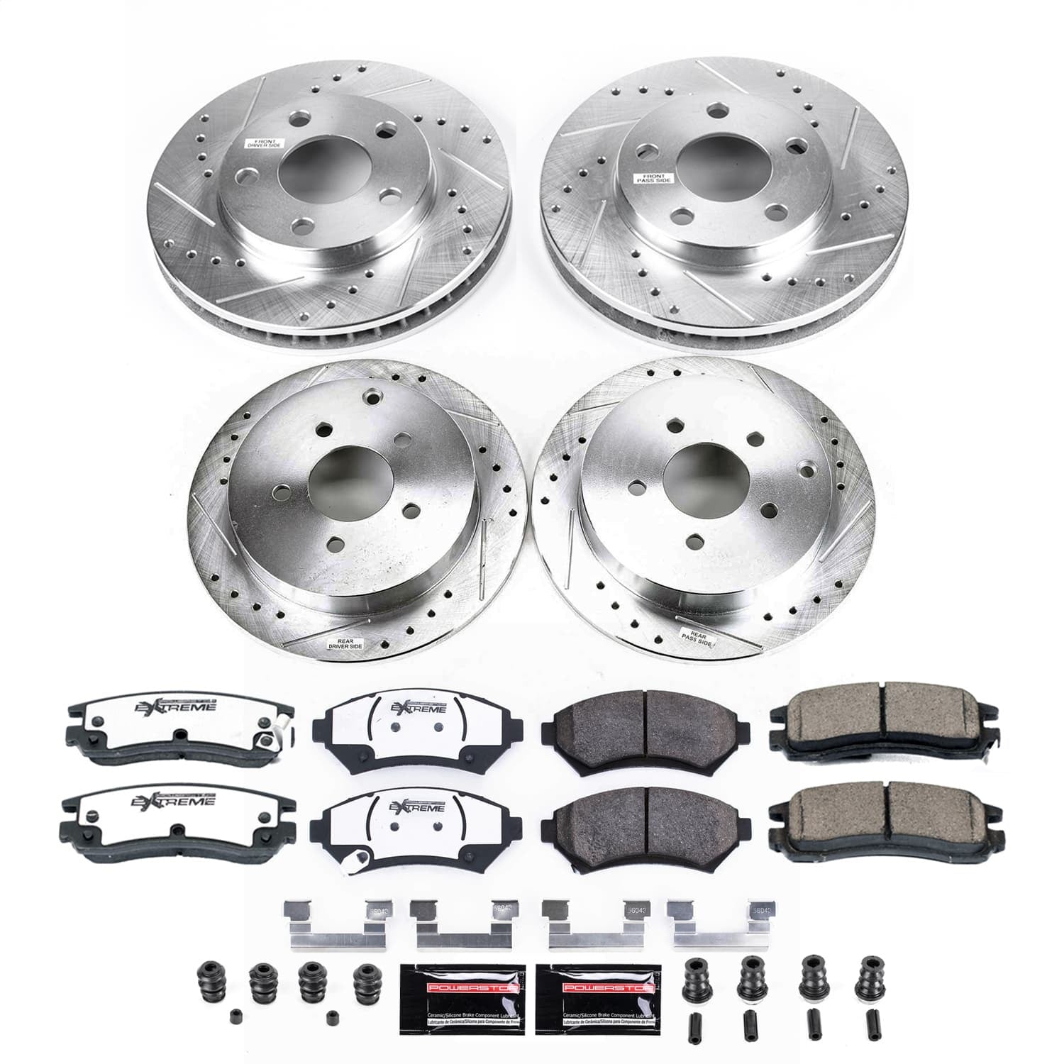 PowerStop Front and Rear Z26 Street Brake Kit | Oldsmobile Silhouette (2002–2004) (K9142-26)