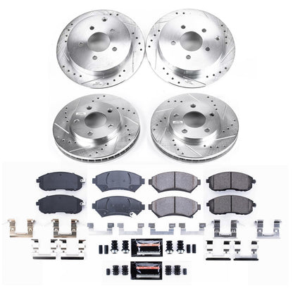 PowerStop Front and Rear Z23 Evolution Brake Kit | Oldsmobile Silhouette (2002–2004) (K9142)