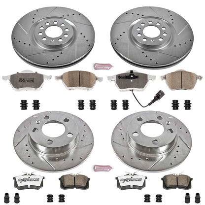 PowerStop Front & Rear Z26 Street Warrior Brake Kit | Audi TT (1999–2006) (K915-26)
