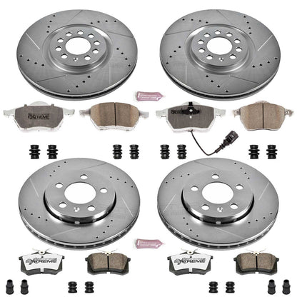 PowerStop Front & Rear Z26 Street Warrior Brake Kit | Audi TT Quattro (2000–2006) (K916-26)
