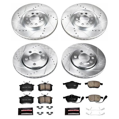 PowerStop Z23 Evolution Sport Front & Rear Brake Kit | Audi TT Quattro (2000–2006) (K916)