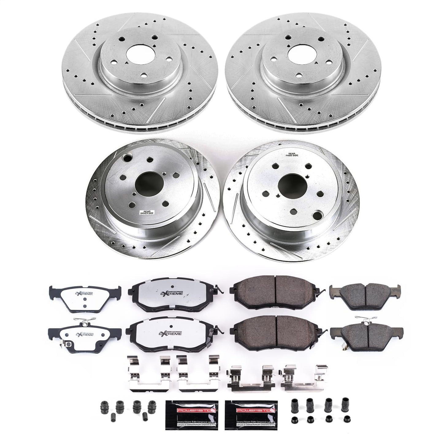 PowerStop Front and Rear Z26 Street Brake Kit | Subaru WRX (2021) (K9166-26)