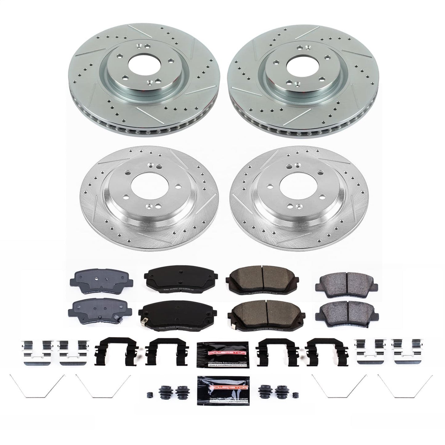 PowerStop Front and Rear Z23 Evolution Brake Kit | Kia Optima (2020) (K9167)