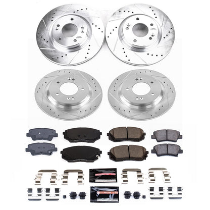 PowerStop Front and Rear Z23 Evolution Brake Kit | Kia Optima (2020) (K9168)