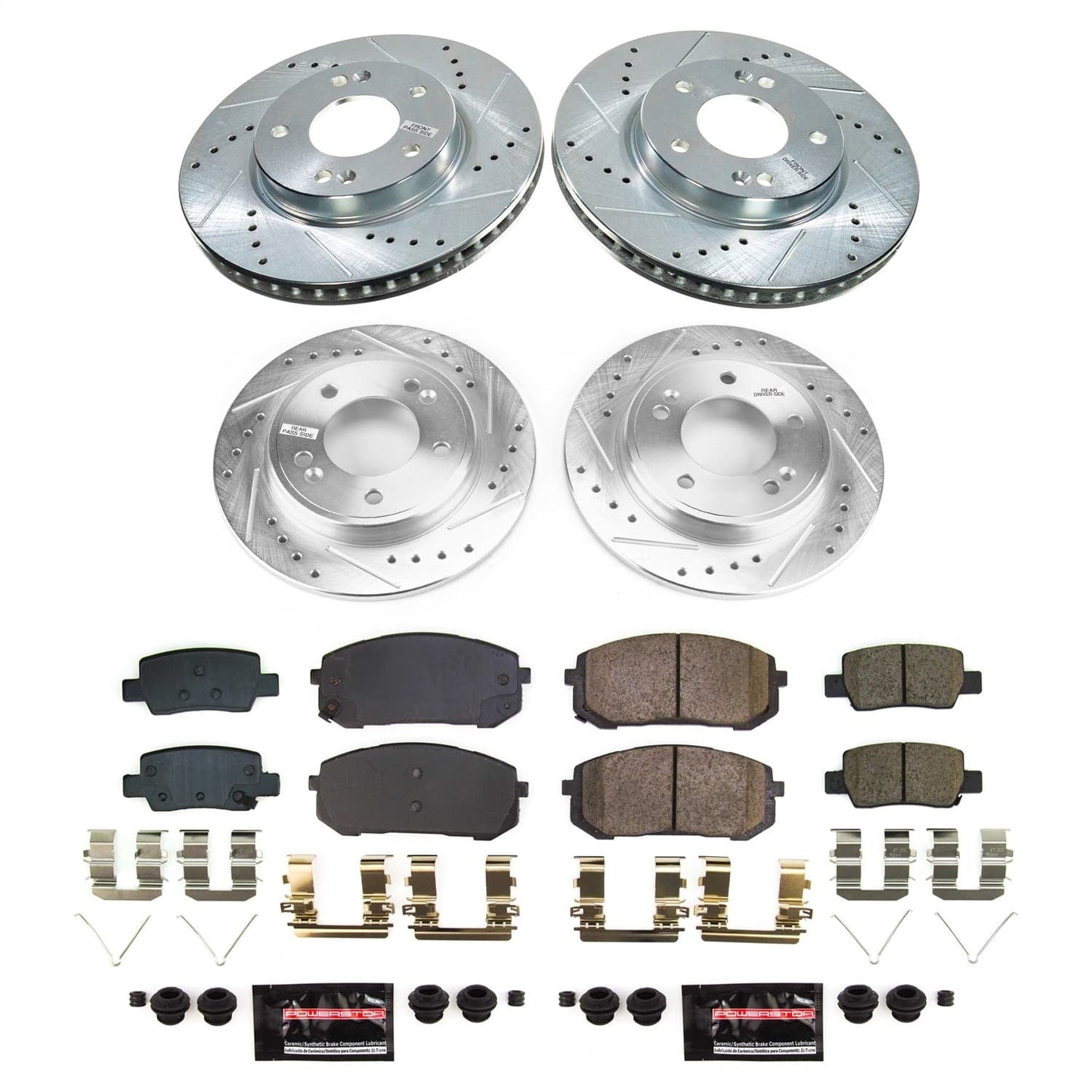 PowerStop Front and Rear Z23 Evolution Brake Kit | Hyundai Elantra 2021–2023 (K9169)