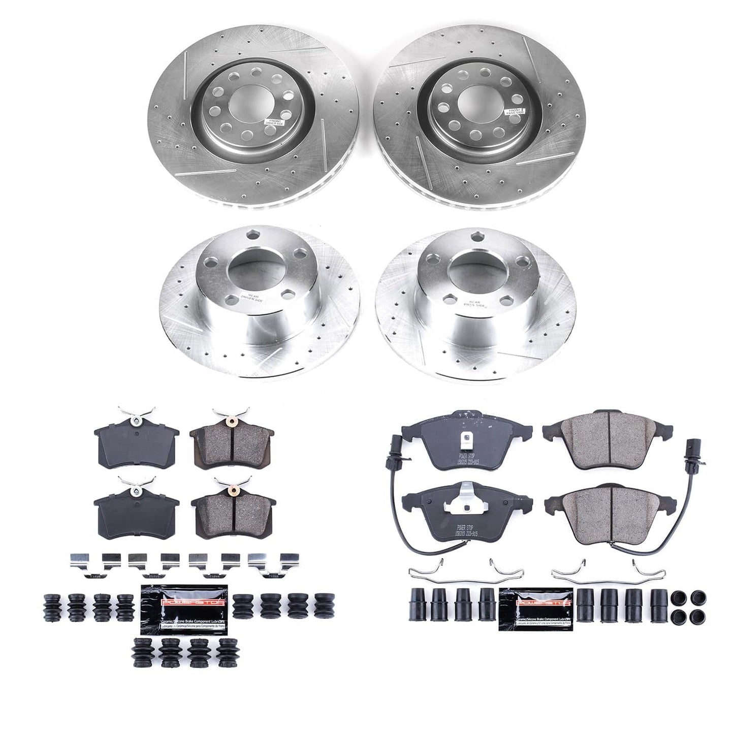 PowerStop Front and Rear Z23 Evolution Brake Kit | Audi A6 (2002–2004) (K9175)