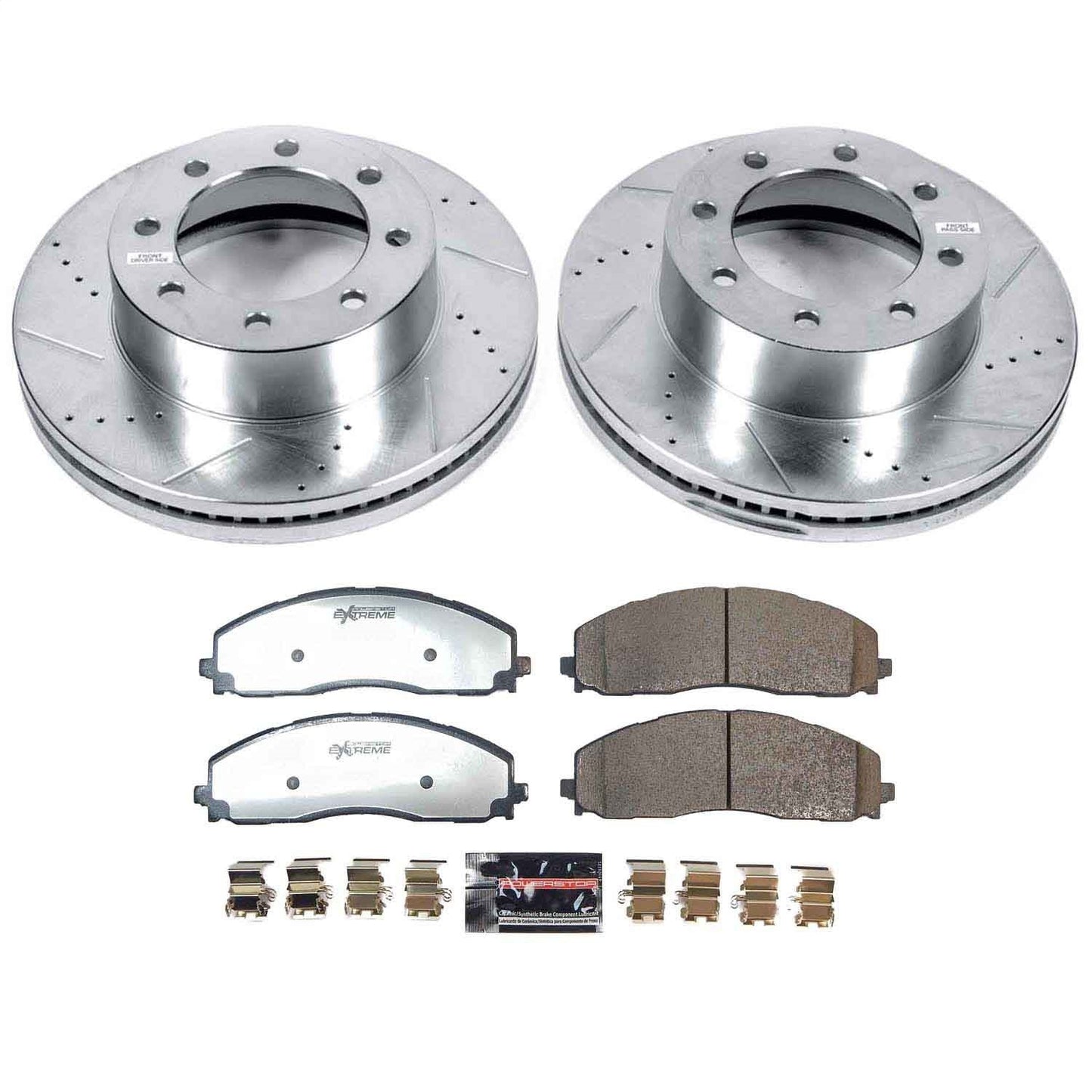 PowerStop Front Z36 Truck & Tow Brake Upgrade Kit | Ford F250 / F350 Super Duty (2023–2024) (K9178-36)